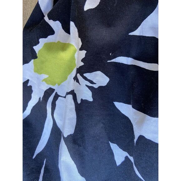 Hailey Morgan Dress Womens 12 Navy White Floral Aline Casual Summer Casual - Picture 5 of 8